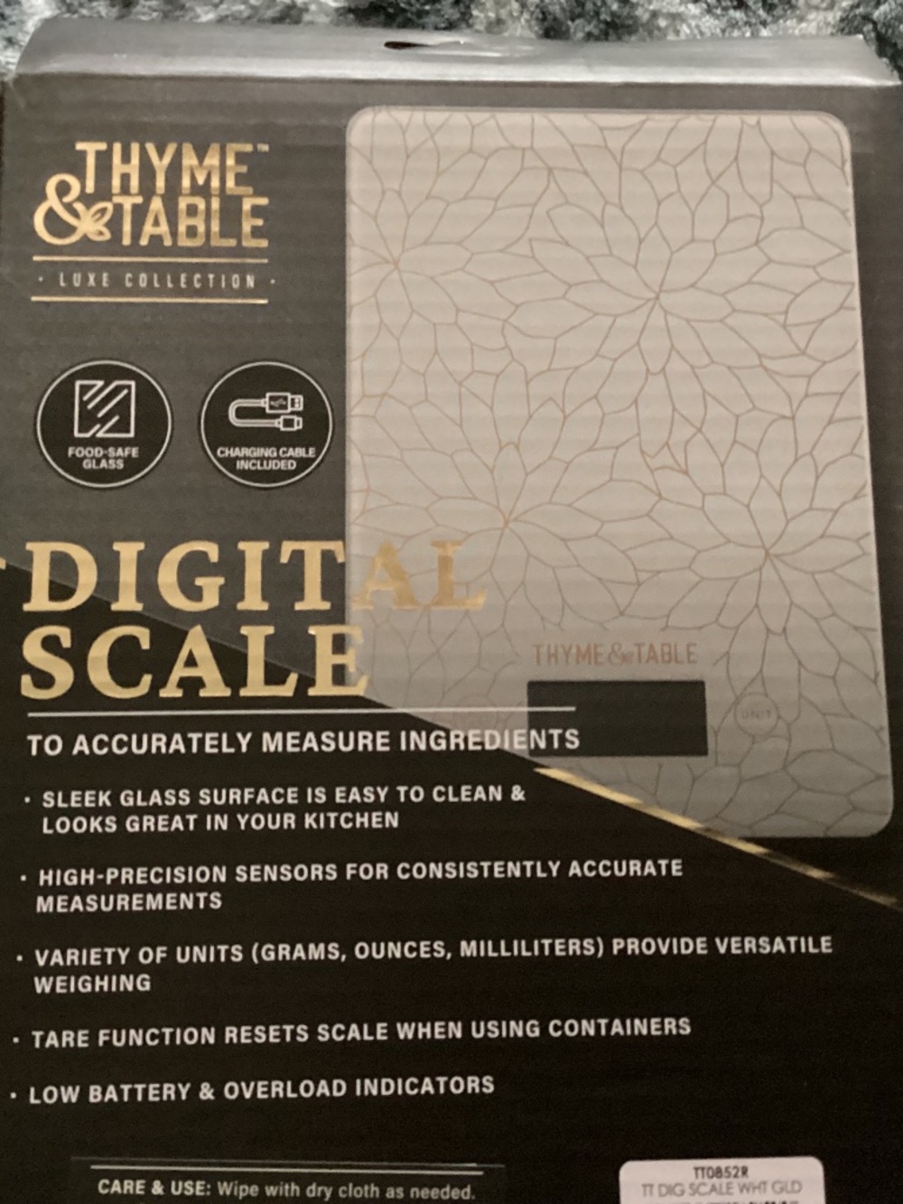 Thyme & Table Luxe Collection Digital Scale New in Box